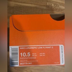 NEW in box Nike Lunarepic Low Flyknit 2 size 10.5 M